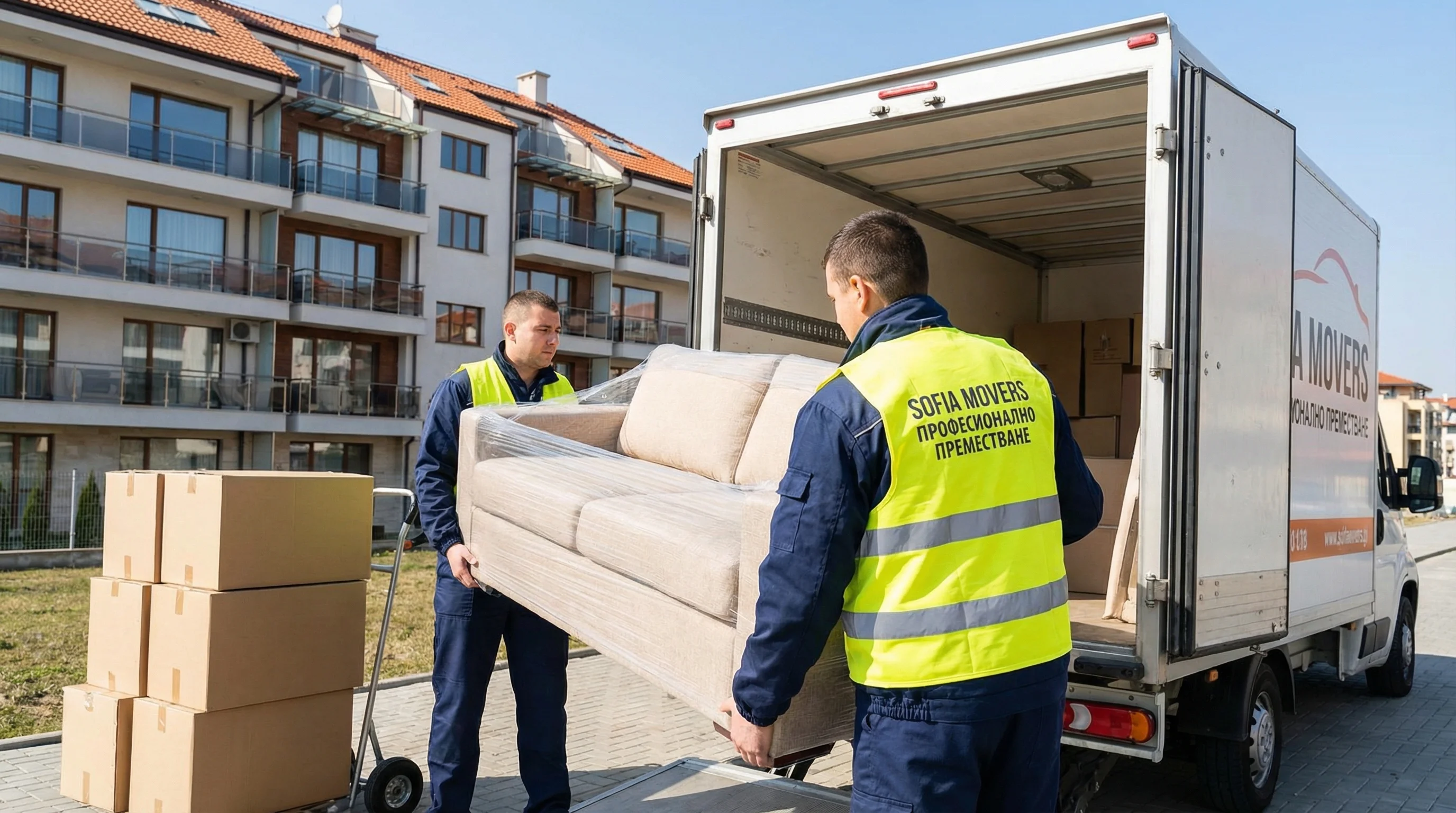 Хамали товарят камион